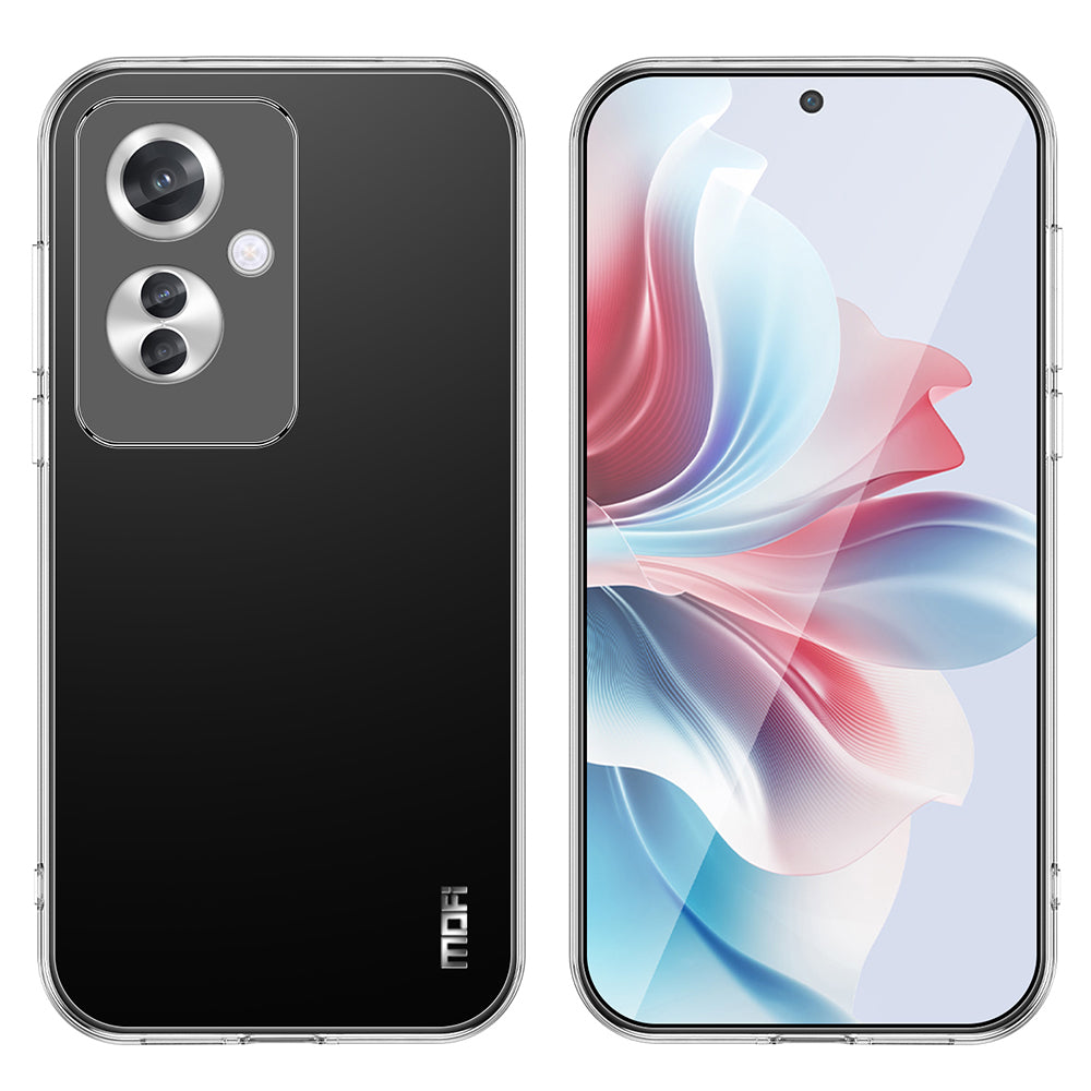 MOFI For Oppo Reno11 F 5G Case Flexible TPU Transparent Phone Cover MOFI For Oppo Reno11 F 5G Case Flexible TPU Transparent Phone Cover